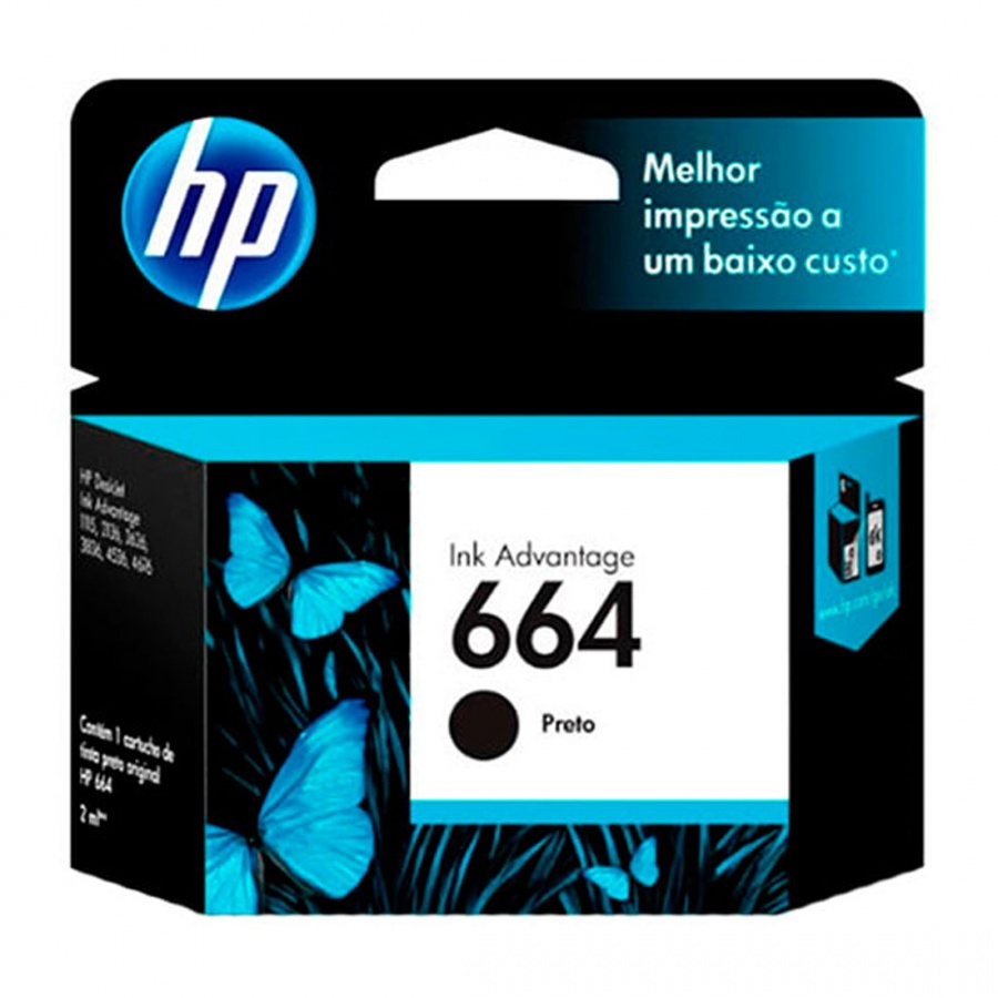 Cartucho Hp 664 Negro 