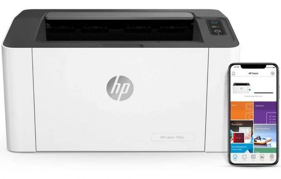 Impresora Láser Monocromática HP M107W - Wifi - PORTAL INSUMOS